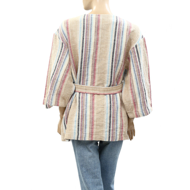 Faherty Mykonos Jacket Surfrider Striped Top M