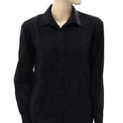 Nili Lotan Daniel Pintucked Cotton-Voile Shirt Top