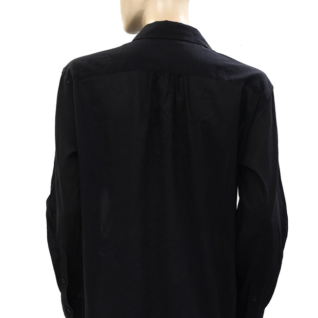 Nili Lotan Daniel Pintucked Cotton-Voile Shirt Top