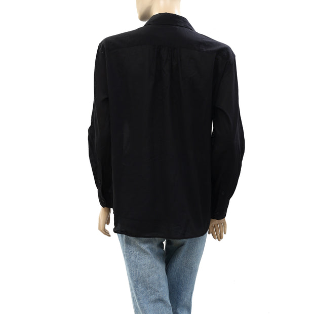 Nili Lotan Daniel Pintucked Cotton-Voile Shirt Top