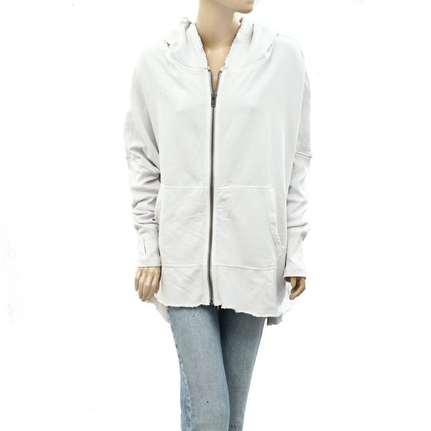 Free People Free Cloud Cardi Hooded Jacket Top M
