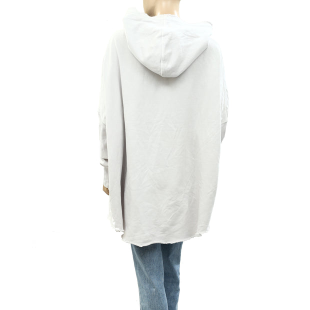 Free People Free Cloud Cardi Hooded Jacket Top M