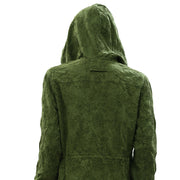 Alice + Olivia Marna Embroidered Hooded Parka Jacket Top M