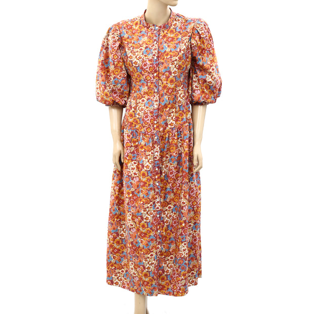 Love The Label Anthropologie Floral Maxi Dress S