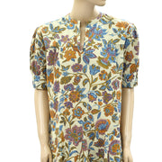 Le Petite Francaise Floral Printed Ruffle Mini Dress M