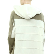 Free People Colorblocked Hoodie Tunic Top M