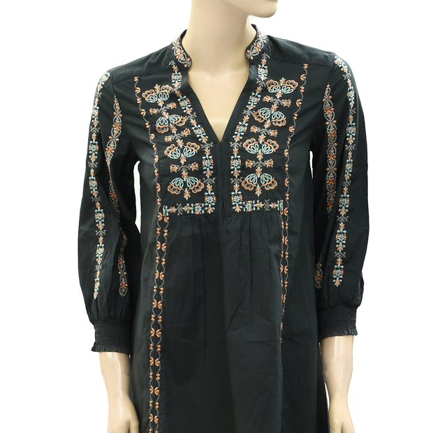 Odd Molly Anthropologie Charlotte Tunic Mini Dress XS-0