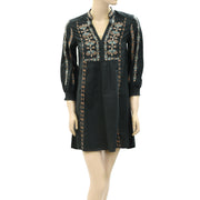 Odd Molly Anthropologie Charlotte Tunic Mini Dress XS-0