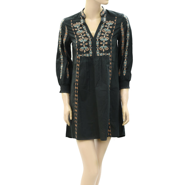 Odd Molly Anthropologie Charlotte Tunic Mini Dress XS-0