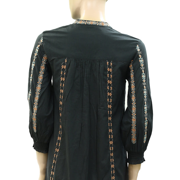 Odd Molly Anthropologie Charlotte Tunic Mini Dress XS-0