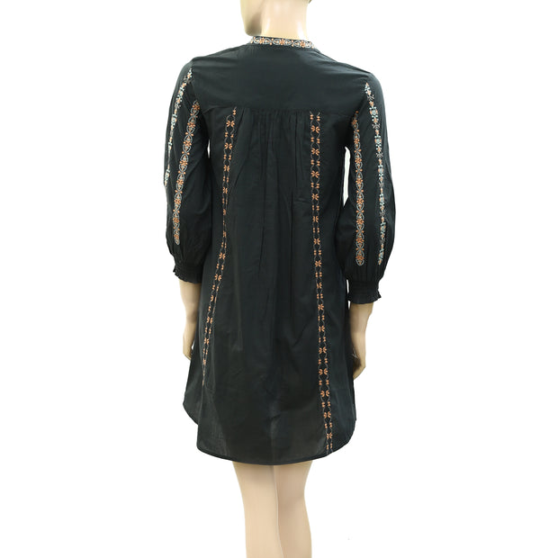 Odd Molly Anthropologie Charlotte Tunic Mini Dress XS-0