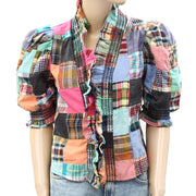 Love The Label Anthropologie Zuri Buttondown Blouse Top S