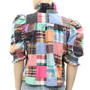 Love The Label Anthropologie Zuri Buttondown Blouse Top S