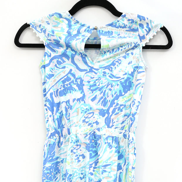 Lilly Pulitzer Girls Printed Kids Jumpsuit Playsuit Dress S 4-5 Years
