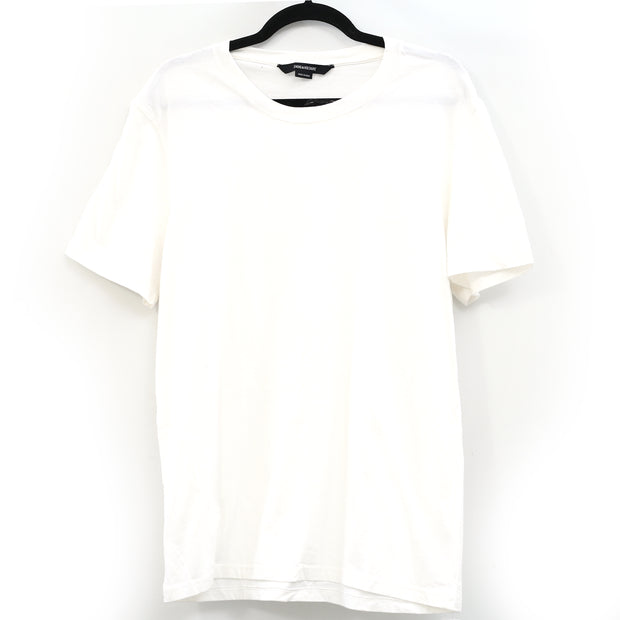 Zadig & Voltaire Men's Solid Cotton White T-Shirt