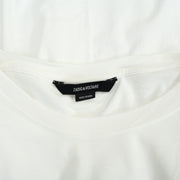 Zadig & Voltaire Men's Solid Cotton White T-Shirt