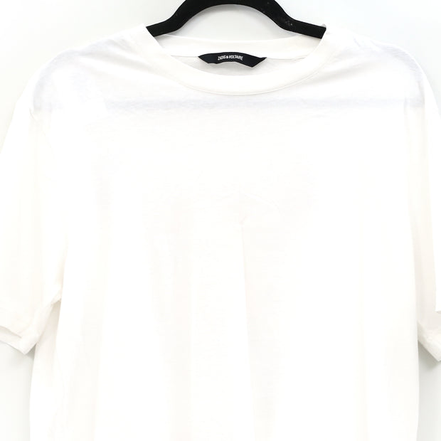 Zadig & Voltaire Men's Tobias Skull Paint Print T-Shirt