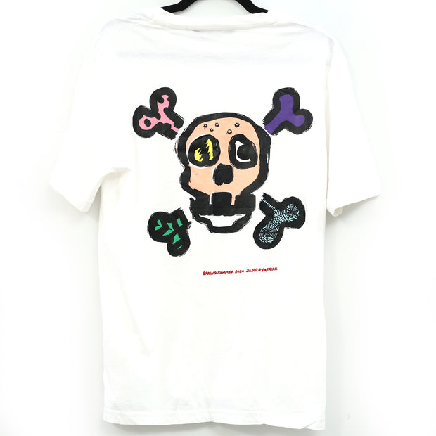 Zadig & Voltaire Men's Tobias Skull Paint Print T-Shirt