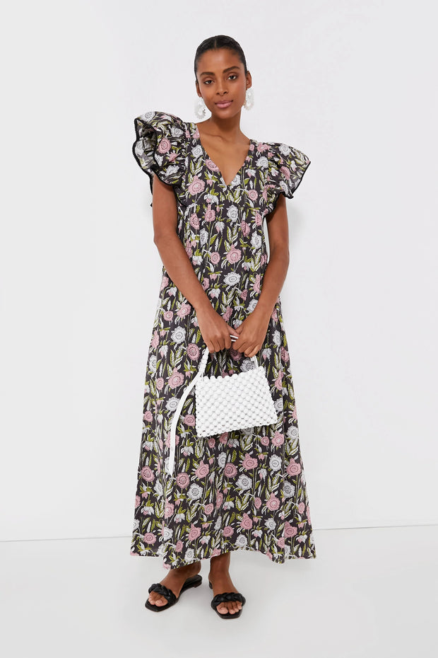 Saylor Anthropologie Floral Darya Maxi Dress