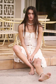 Free People Free-est Zaria Tank Top & Mini Skirt Set