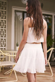 Free People Free-est Zaria Tank Top & Mini Skirt Set