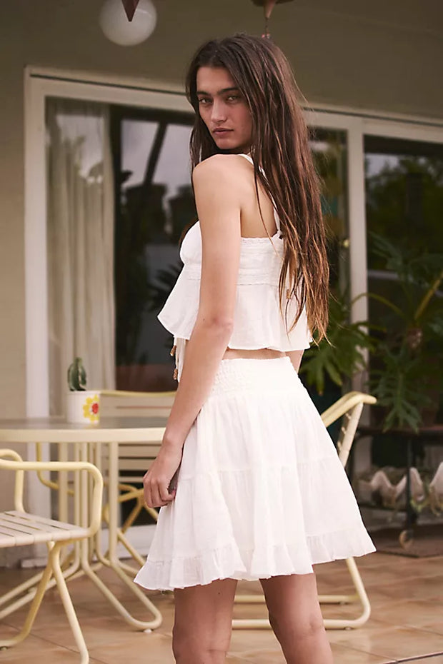 Free People Free-est Zaria Tank Top & Mini Skirt Set