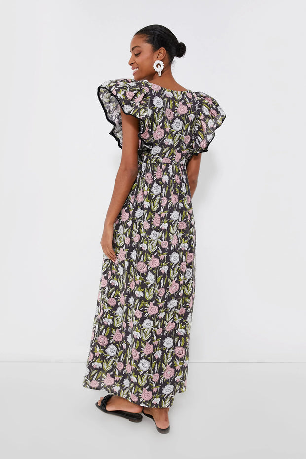 Saylor Anthropologie Floral Darya Maxi Dress