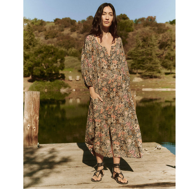 The Great The Shoreline Cover-Up Buttondown Midi Dress S