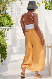 By Anthropologie Embroidered Parachute Pants L