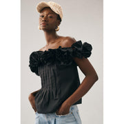 Maeve Anthropologie Ruffled Off-The-Shoulder Blouse Top S