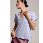 Daily Practice by Anthropologie V-Neck Short-Sleeve Tee Tunic Top