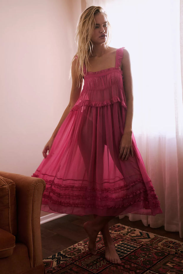 Intimately Free People Moon Phase Midi Slip Dress