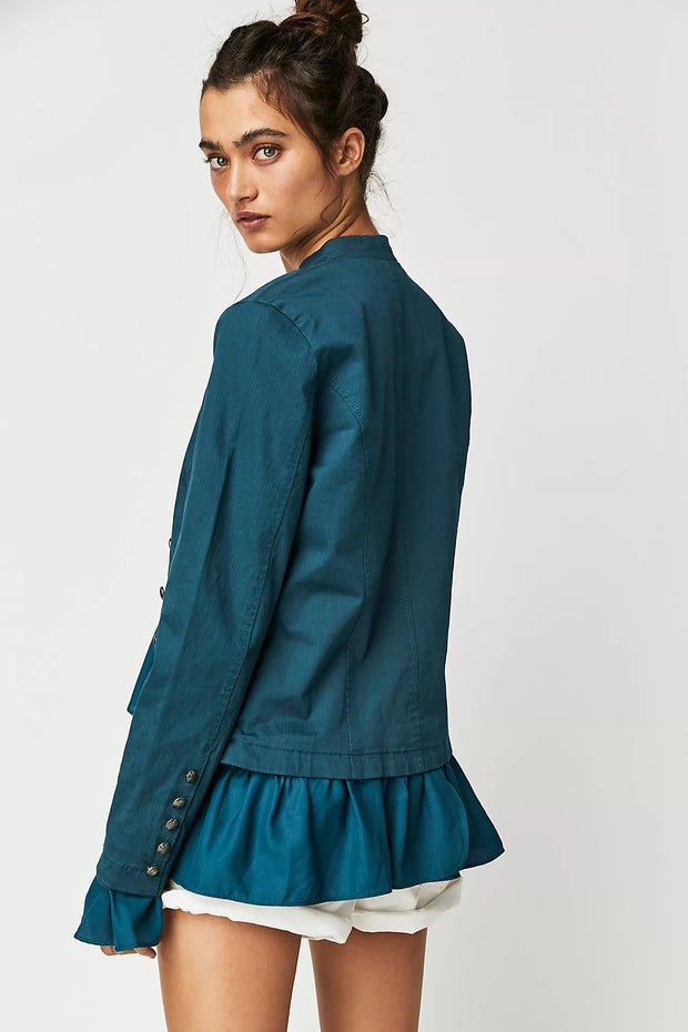 Free People Ruffles Romance Jacket Top
