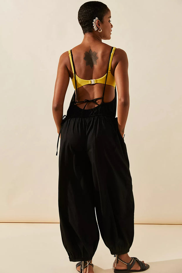 Free People Free-est Saturday City Low-Back Jumpsuit