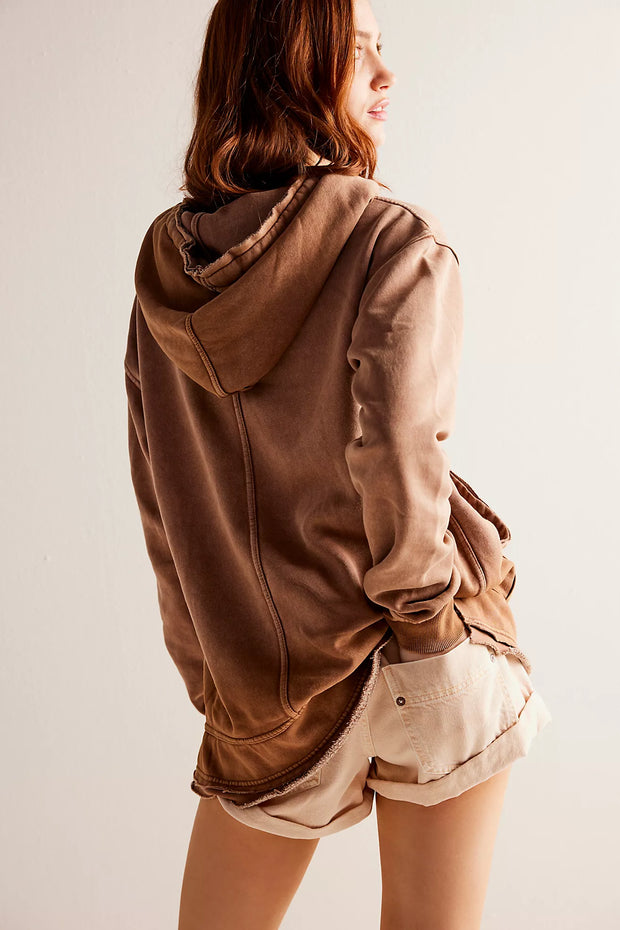 Free People We The Free Zuma Hooded Sweatshirt Top
