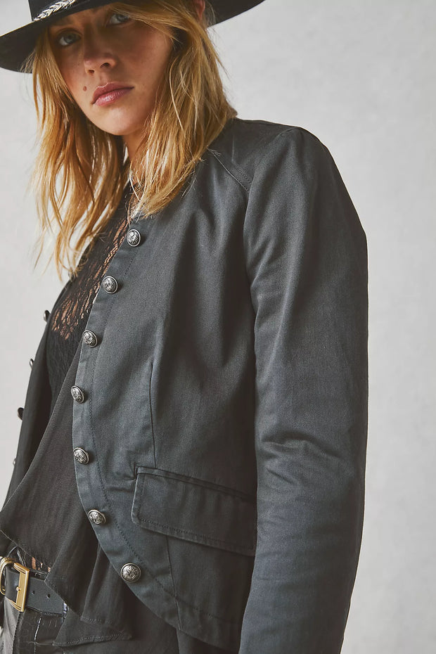 Free People Ruffles Romance Jacket Top