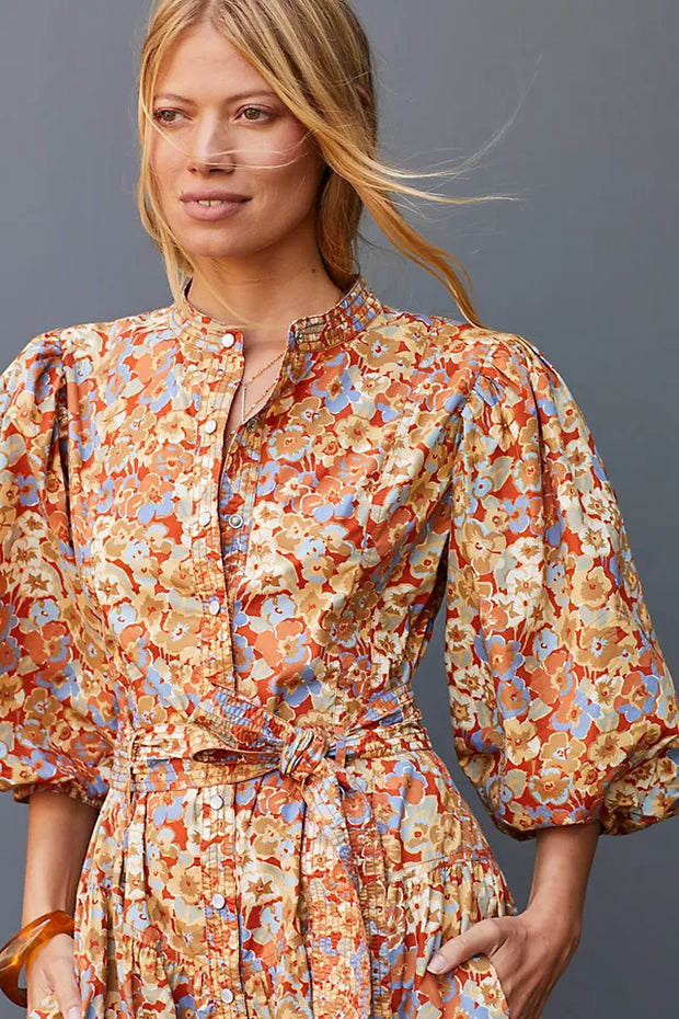 Love The Label Anthropologie Floral Maxi Dress S
