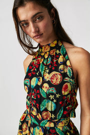Free People Coral Tides Halter Romper XS