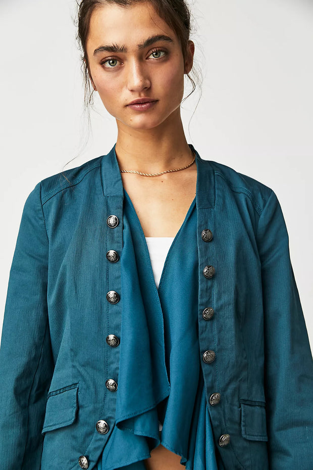 Free People Ruffles Romance Jacket Top
