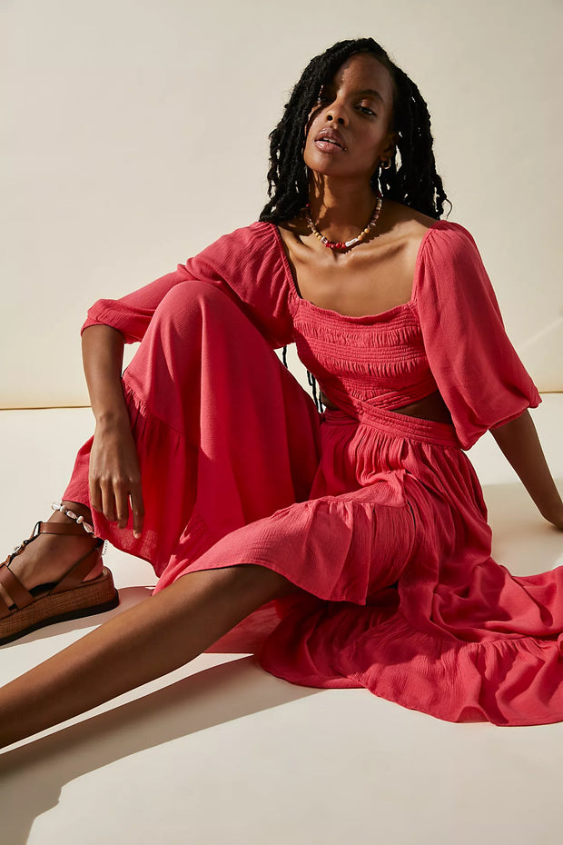 Free People Free-est Cross My Heart Maxi Dress M