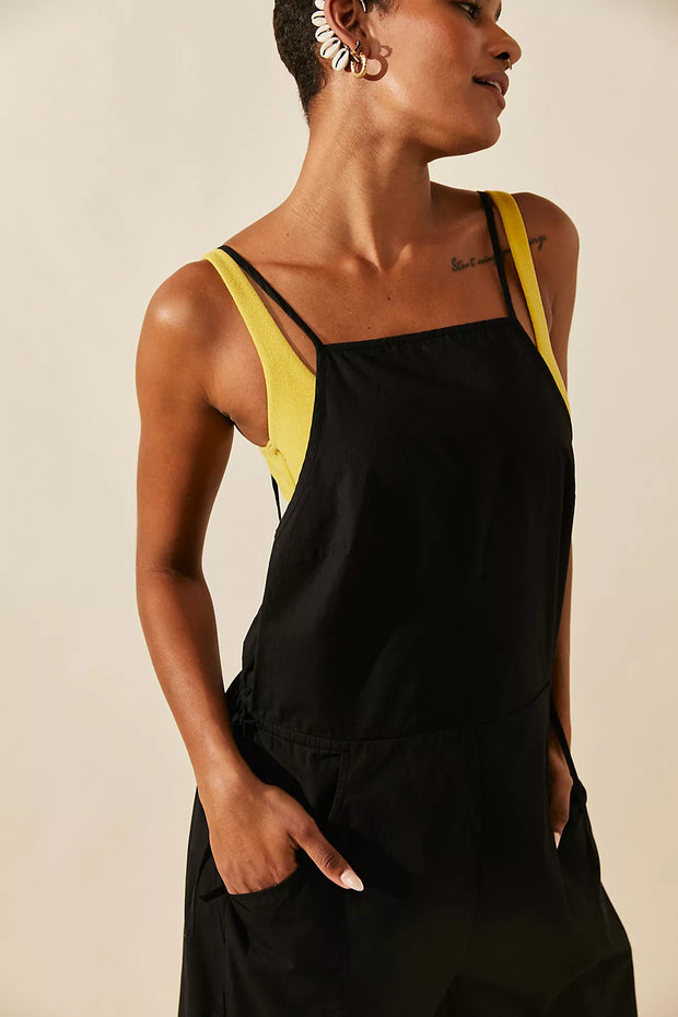 Free People Free-est Saturday City Low-Back Jumpsuit