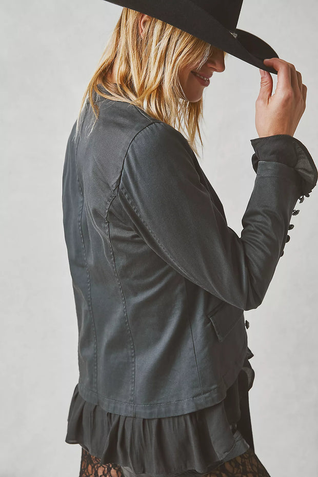 Free People Ruffles Romance Jacket Top