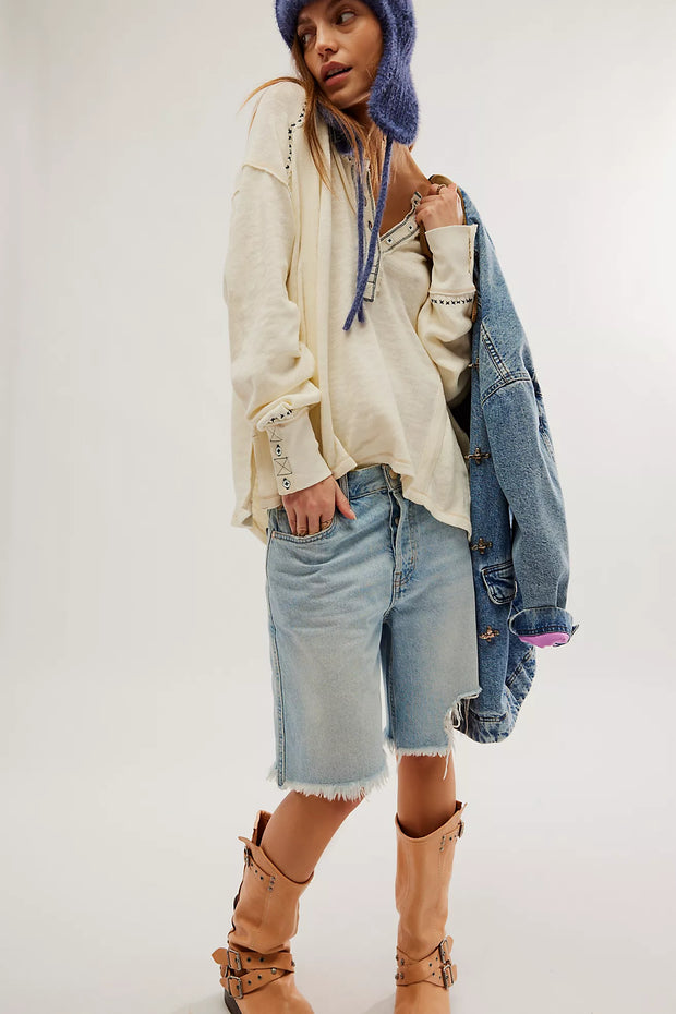 Free People We The Free Taylor Henley Tunic Top