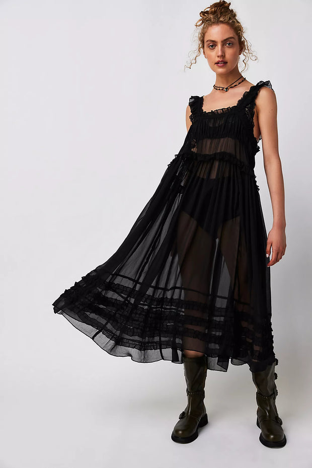 Intimately Free People Moon Phase Midi Slip Dress