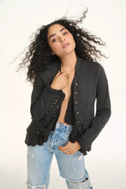 Free People Ruffles Romance Jacket Top