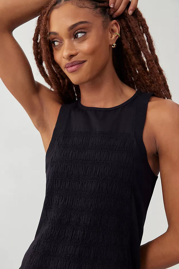 Daily Practice by Anthropologie Prix Smocked Mini Dress
