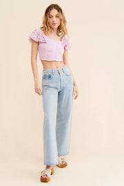 Free People Thank You Very Sweetly Cropped Top S