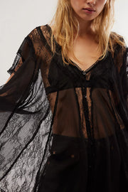 Free People Farrah Lace Tunic Top