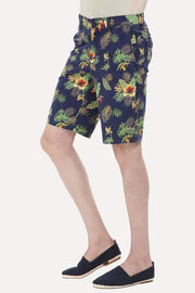 Brinell Printed Cotton Twill Enzyme Washed Shorts Men's