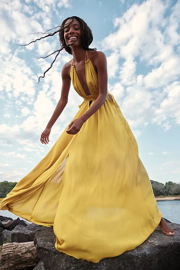 Free People Look Into the Sun Maxi Dress